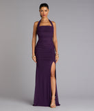 The Katarina Halter Slit Mermaid Formal Dress is your new go-to Windsor dress—effortless, versatile, and made to update your fall style in seconds.