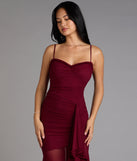 Sherrie Mesh Slit Mermaid Formal Dress
