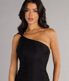 Kiana One-Shoulder Open Back Slit Formal Dress