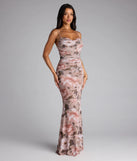 Own your moment in the Yvette Floral Mermaid Formal Dressin beige, a standout 2025 Homecoming Dress that captures all the glam and energy of the night.