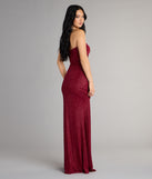 Style your seasonal looks with the Kaye Strapless Mermaid Slit Glitter Formal Dress, a trend-right, fall dress designed for any plan on your calendar with new and unqiue details.