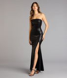 Nyssa Strapless Slit Mermaid Formal Dress