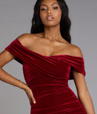 Gemma Velvet Off-The-Shoulder Mermaid Dress