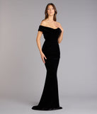 Gemma Velvet Off-The-Shoulder Mermaid Dress