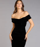 Gemma Velvet Off-The-Shoulder Mermaid Dress