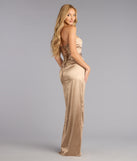 Sofie Satin Strapless Lace-Up Formal Dress