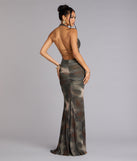 Allina Halter Strappy Mermaid Formal Dress