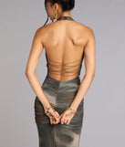 Allina Halter Strappy Mermaid Formal Dress