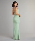 Style your seasonal looks with the Morgana Lace-Up Ruched Mermaid Dress, a trend-right, fall dress designed for any plan on your calendar with new and unqiue details.