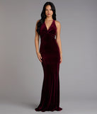 Vivienne Velvet Tie-Back Formal Dress