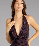 Morgan Plunge Cowl Neck Mermaid Formal Dress