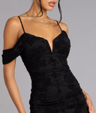 Evelina Mesh Velvet Mermaid Formal Dress