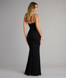Jae Formal Mesh Ruched Mermaid Long Dress