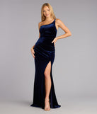 Kenley Velvet One-Shoulder Mermaid Formal Dress