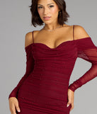 Lindsey Pearl Cold Shoulder Mermaid Formal Dress