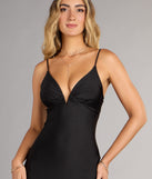 Tricia V-Neck Slit Mermaid Formal Dress