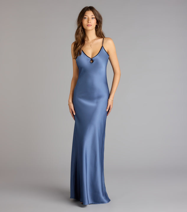 slim fit dress slacks Jasmine V-Neck Satin Slip Evening Gown- Black – Moda Glam Boutique