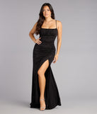 Selena Glitter Slit Mermaid Formal Dress