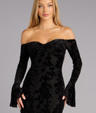Korey Velvet Off-The-Shoulder Mermaid Formal Dress