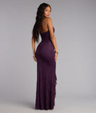 Donna Lace Ruffled Mermaid Formal Dress