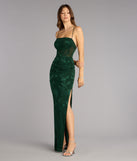 Sydney Lace Corset Mermaid Slit Formal Dress