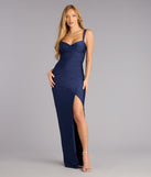Serena Sweetheart Slit Formal Dress
