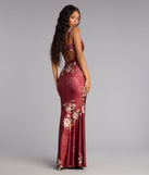 Grace Floral Open Back Mermaid Formal Dress