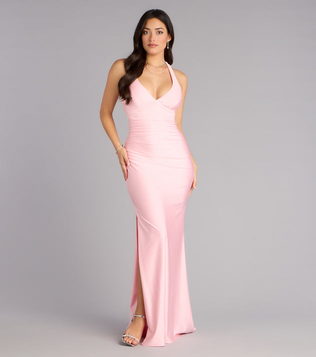 Jianne Formal Lace-Up Back Long Dress Jianne Formal Lace-Up Back Long Dress