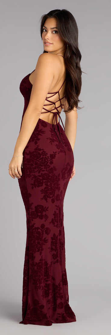 Clarence Lace-Up Mermaid Formal Dress