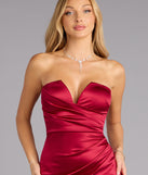 Sherry Satin Mermaid Formal Dress