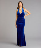 Estelle Velvet Backless Mermaid Formal Dress