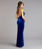 Estelle Velvet Backless Mermaid Formal Dress