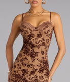 Kensley Flocked Velvet Mermaid Formal Dress