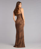 Camille Satin Halter Mermaid Formal Dress