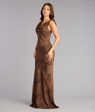 Camille Satin Halter Mermaid Formal Dress