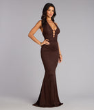 Lane Halter Strappy Lace Mermaid Formal Dress