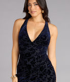 Saphira Floral Velvet Formal Dress