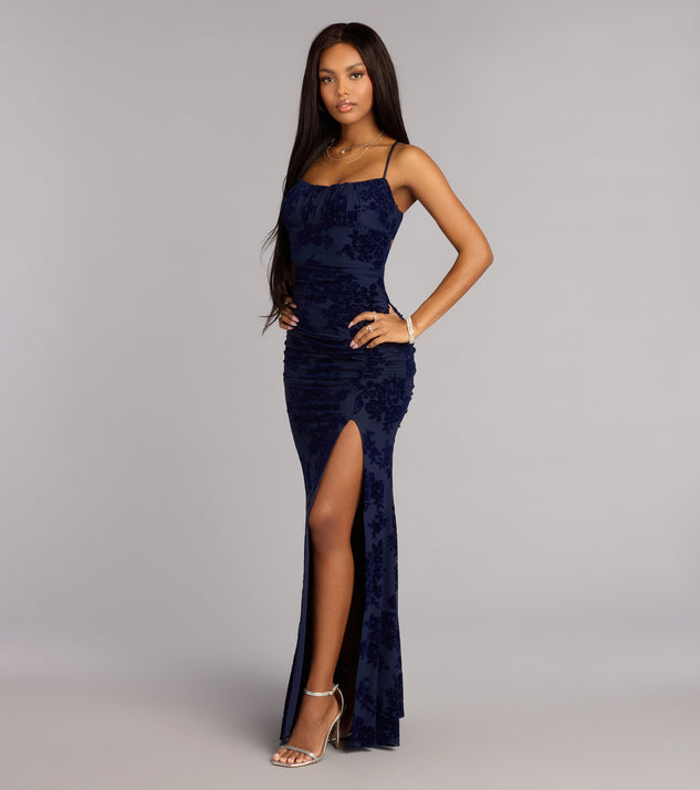 mermaid garden tie neck midi dress Mandy Strappy Tie-Back Mermaid Formal Dress