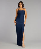 The Stefani Lace-Up Slit Formal Dress is your new go-to Windsor dress—effortless, versatile, and made to update your fall style in seconds.