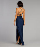 The Stefani Lace-Up Slit Formal Dress is your new go-to Windsor dress—effortless, versatile, and made to update your fall style in seconds.