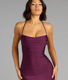 Delia Formal Cowl Neck Long Dress