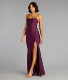 Delia Formal Cowl Neck Long Dress