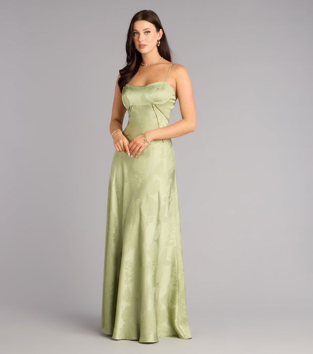 Annistyn Satin A-Line Formal Dress | Windsor