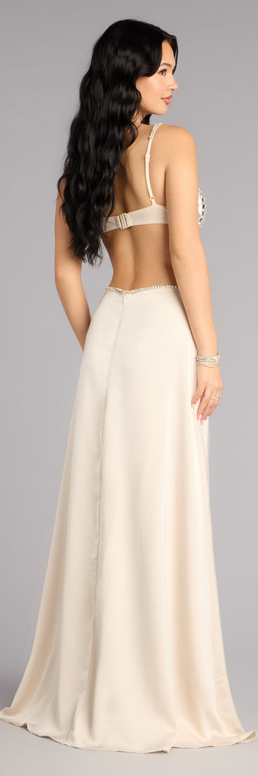 Marybelle Satin A-Line Formal Dress