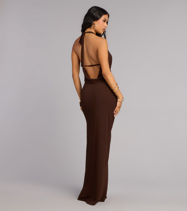 chiffon open back dress Arabella Chiffon Backless Maxi Dress | Made-To-Order