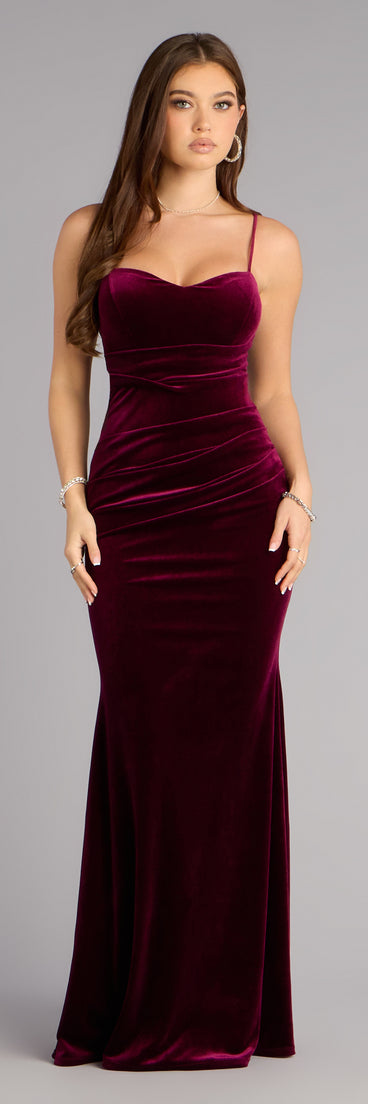 Layne Velvet Mermaid Formal Dress | Windsor Layne Velvet Mermaid Formal Dress | Windsor