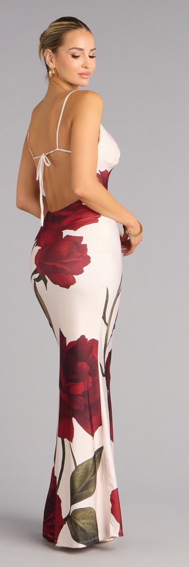 Madi Floral Print Mermaid Formal Dress