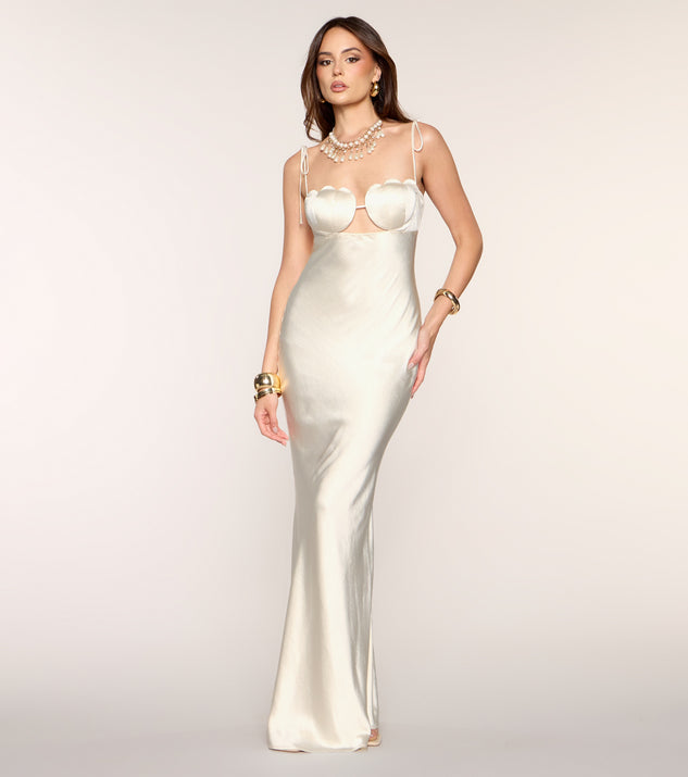 mel mesh mini dress Mel Satin Mermaid Formal Dress