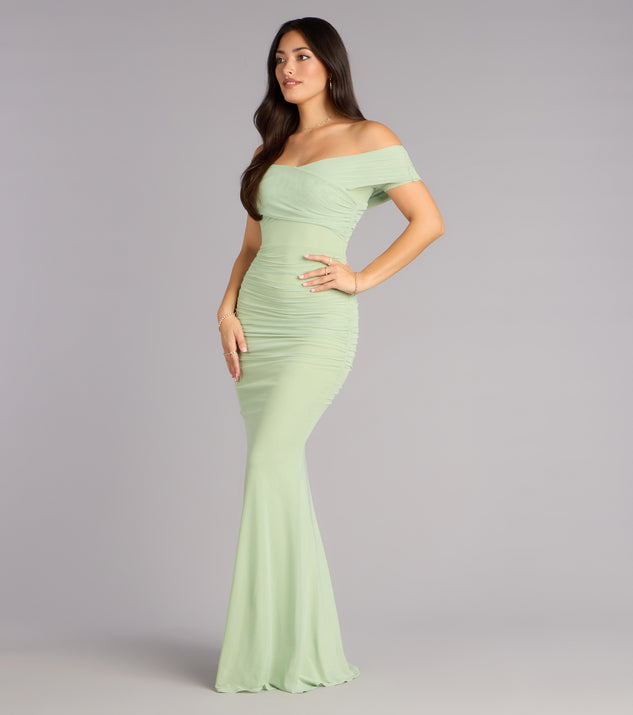 Allison Off-The-Shoulder Mermaid Formal Dress