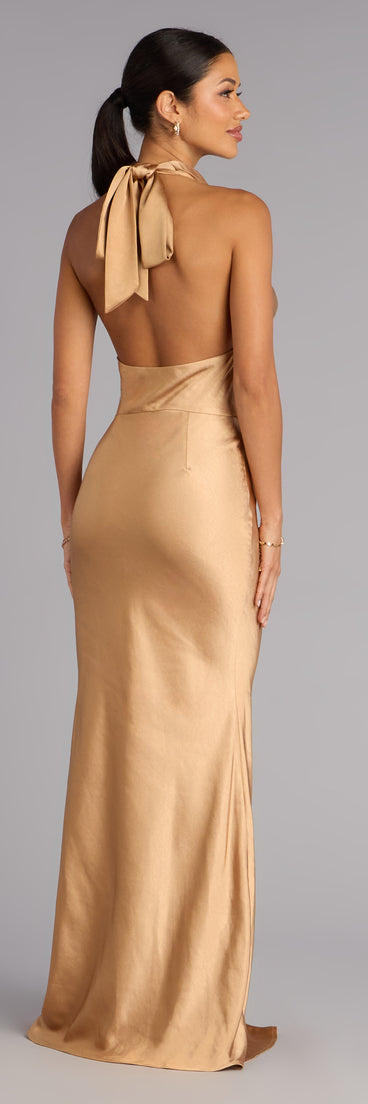 Vera Satin Mermaid Formal Dress